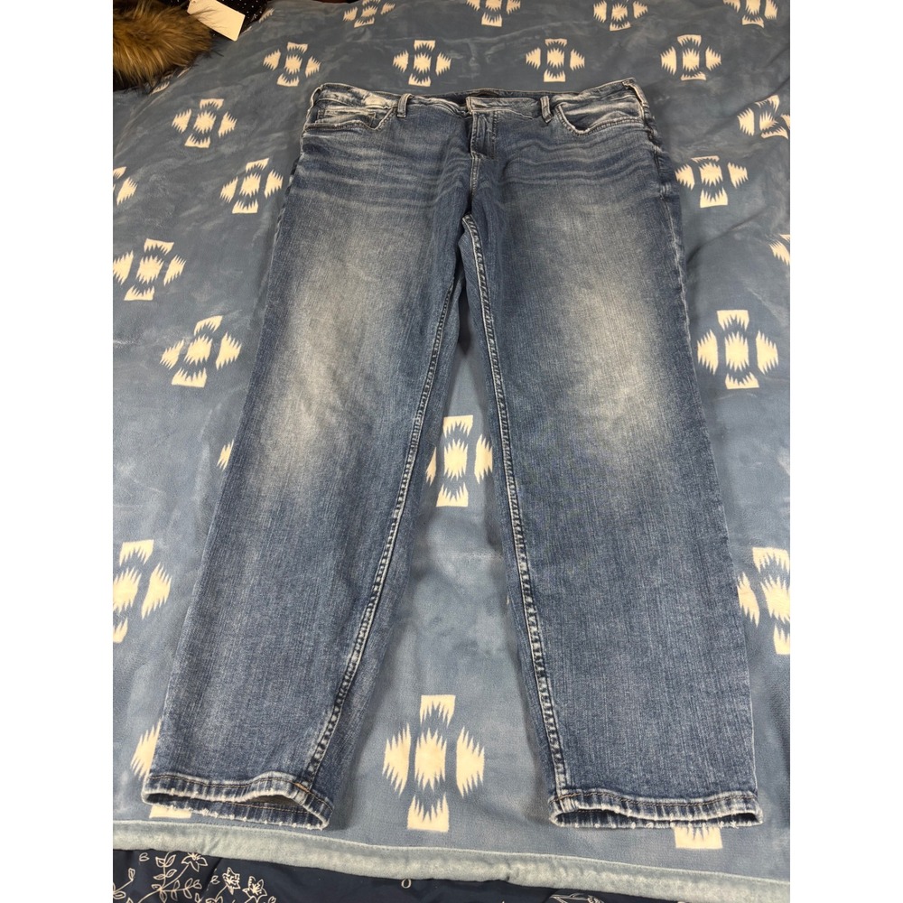 Silver Jeans Co Boyfriend Medium Wash Straight Leg Jeans W27170SJL267 Size 20/29